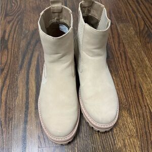 SHEIN Cream Ankle Boots